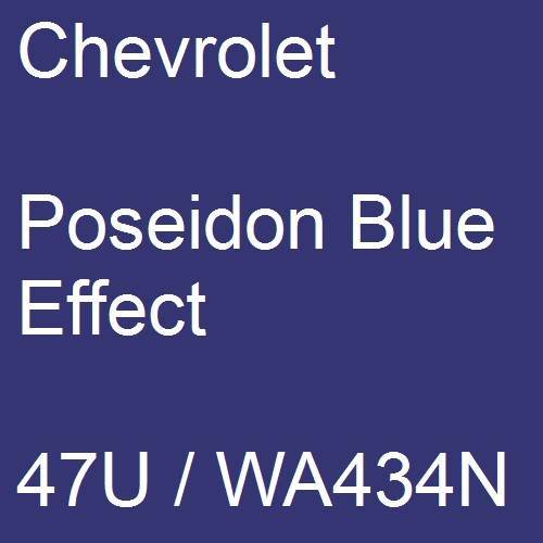 Chevrolet, Poseidon Blue Effect, 47U / WA434N.